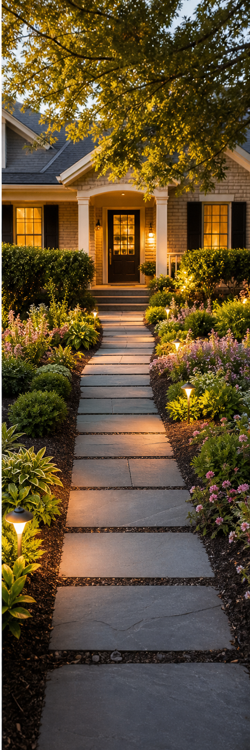 Bare Path to Garden Walkway after concept